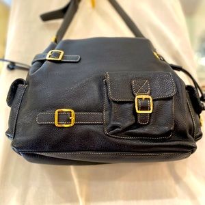 Maxx black leather bag